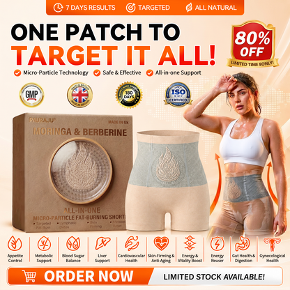 模板图版PAURAJU® 30-Min All-in-One Micro-Particle Fat-Burning Shorts✅Ignites deep microcirculation to melt fat, flush toxins, and reverse metabolic aging. 英国